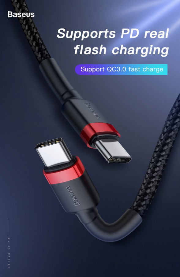 Baseus USB-C To USB-C Cafule Tough Cable(Baseus USB-C To USB-C Cafule Tough Cable)