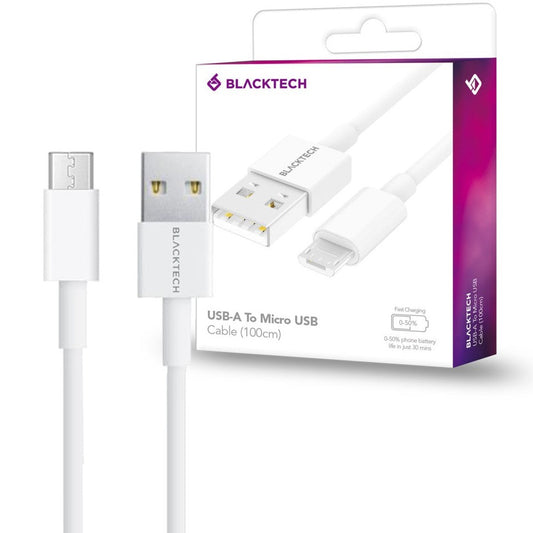 BLACKTECH USB-A To MICRO-USB Fast Charging Cable(BLACKTECH USB-A To MICRO-USB Fast Charging Cable)