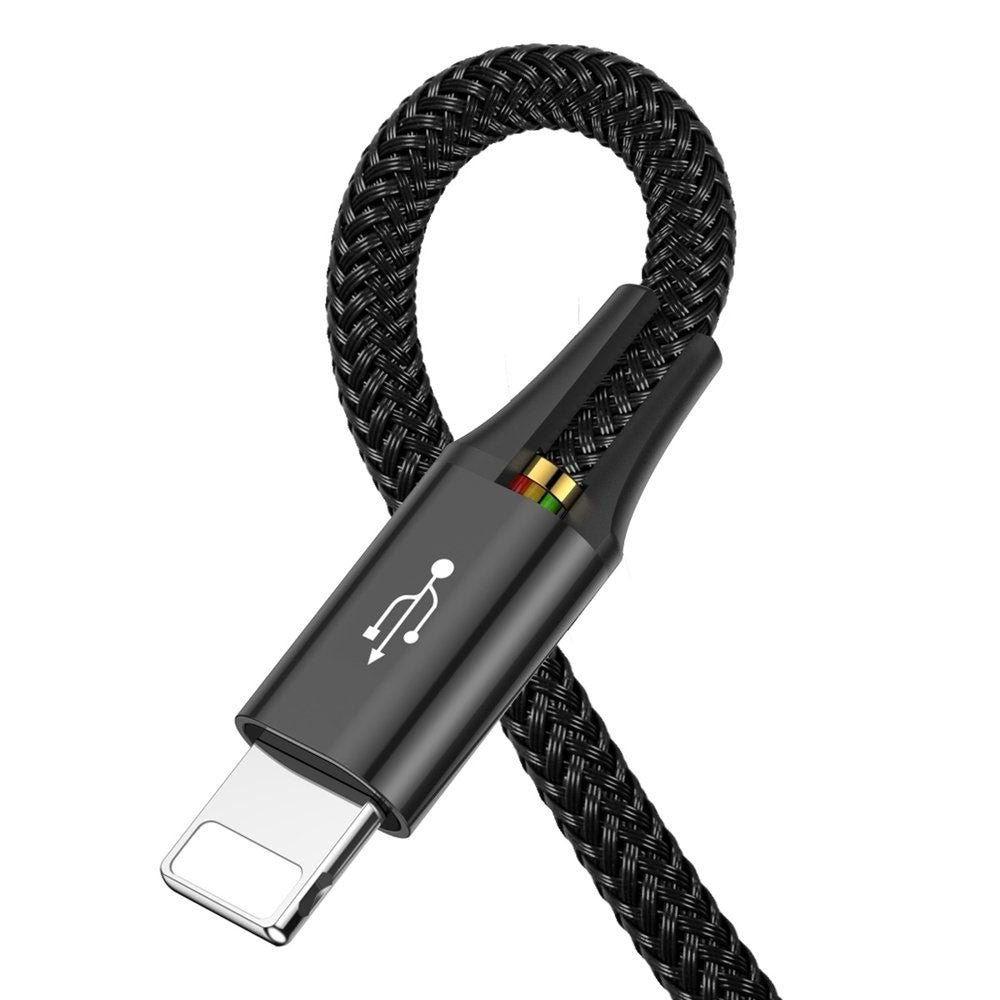 Baseus 4 in 1 Nylon Braided Cable (Lightning / 2 x Type-C / Micro USB) 3.5A 1.2m (CA1T4-B01)-Black