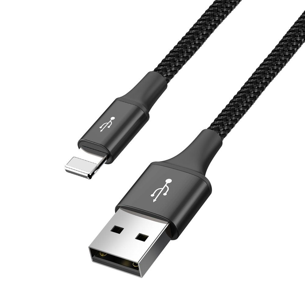 Baseus 4 in 1 Nylon Braided Cable (Lightning / 2 x Type-C / Micro USB) 3.5A 1.2m (CA1T4-B01)-Black