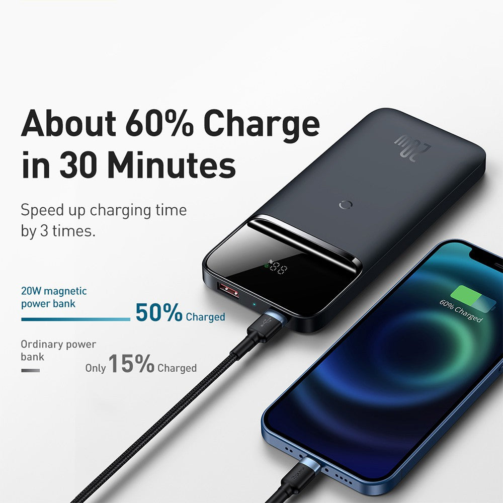 Baseus Magnetic Wireless Quick Charging Power Bank 10000mAh 20W