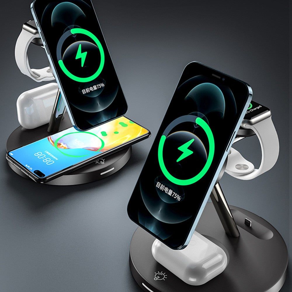 iQuick Multi Functions Wireless Charger With LED Ambient Light