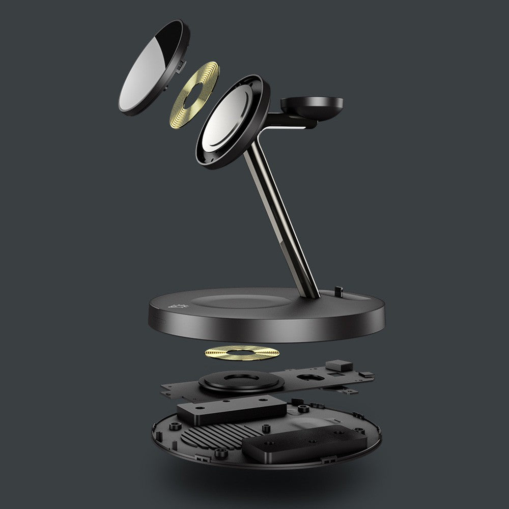 iQuick Multi Functions Wireless Charger With LED Ambient Light