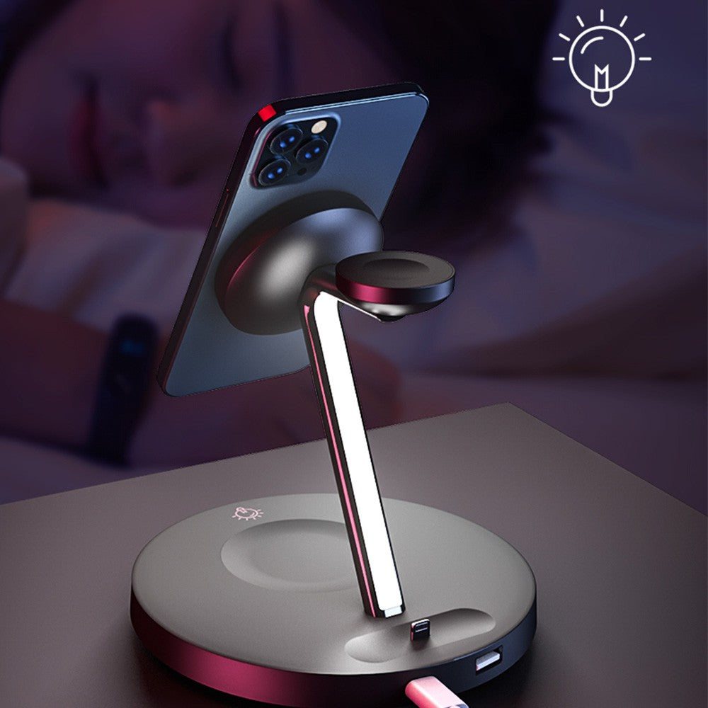 iQuick Multi Functions Wireless Charger With LED Ambient Light