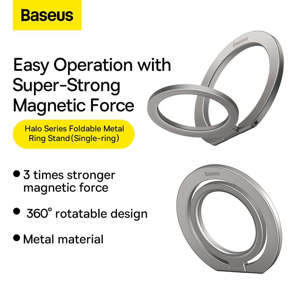 Baseus Halo Series Foldable Metal Ring Stand (Single-ring)