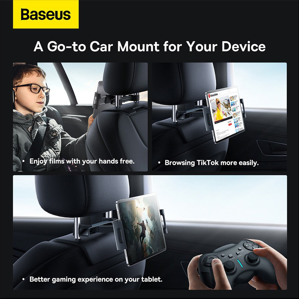 Baseus JoyRide Pro Backseat Car iPad/ Tablet Mount-Black